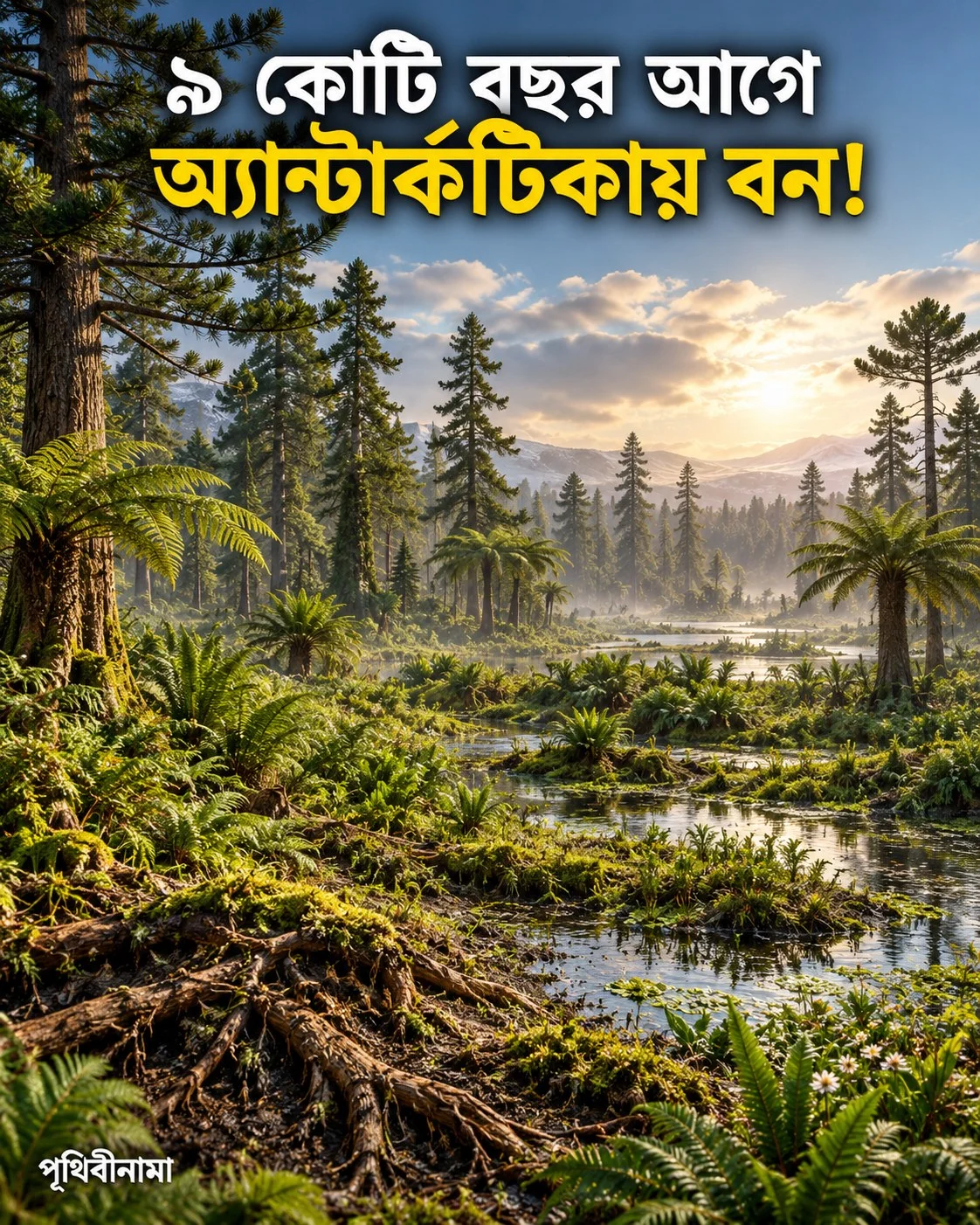 ৯ কোটি বছর আগে অ্যান্টার্কটিকায় ছিল সবুজ বন! — নিবন্ধের চিত্র