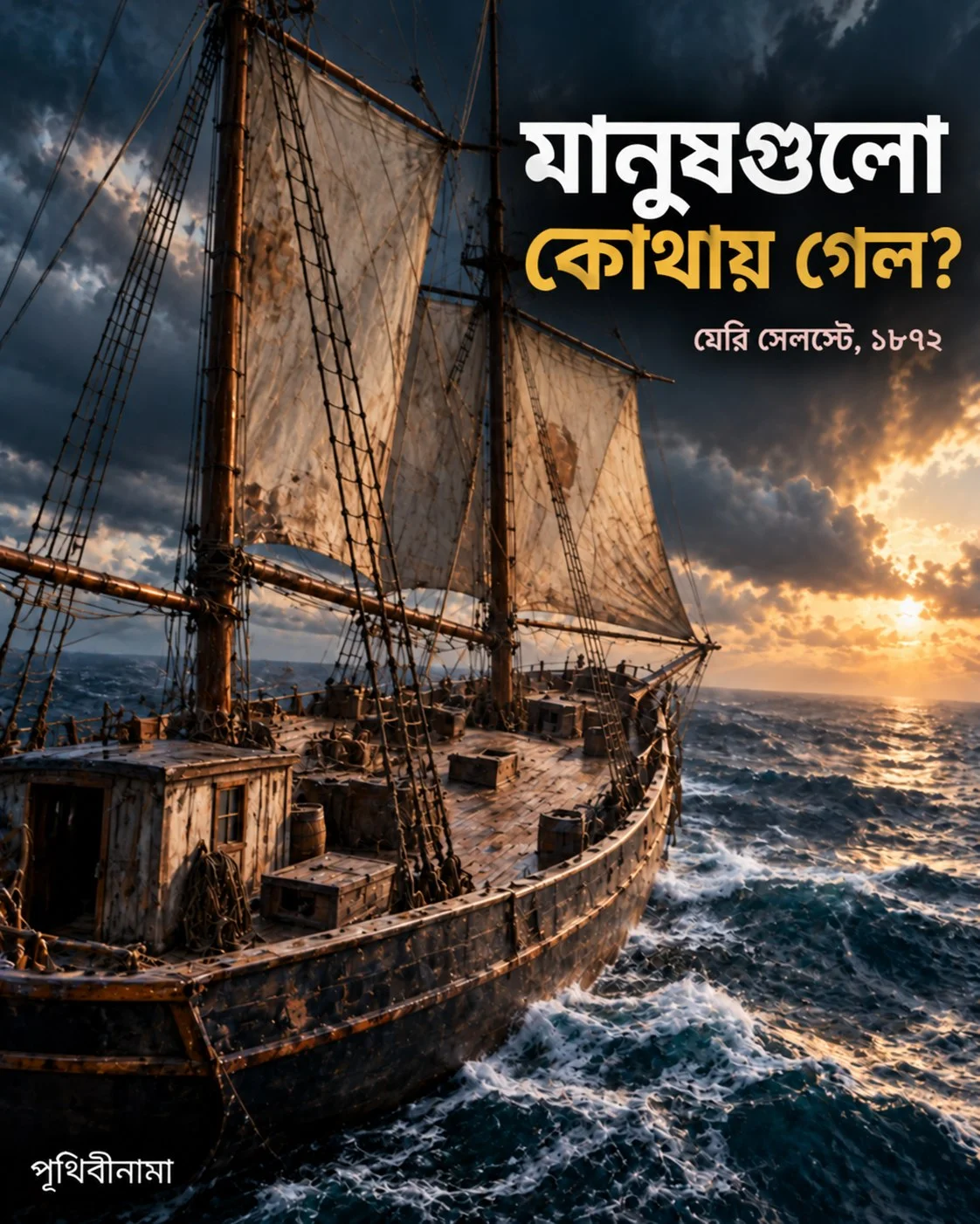 মানুষগুলো কোথায় গেল? মেরি সেলেস্টের অমীমাংসিত রহস্য — নিবন্ধের চিত্র
