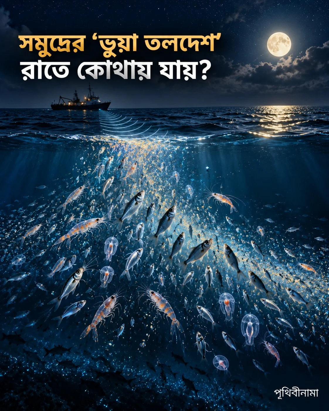 সমুদ্রের ‘ভুয়া তলদেশ’ রাতে কোথায় যায়? — নিবন্ধের চিত্র