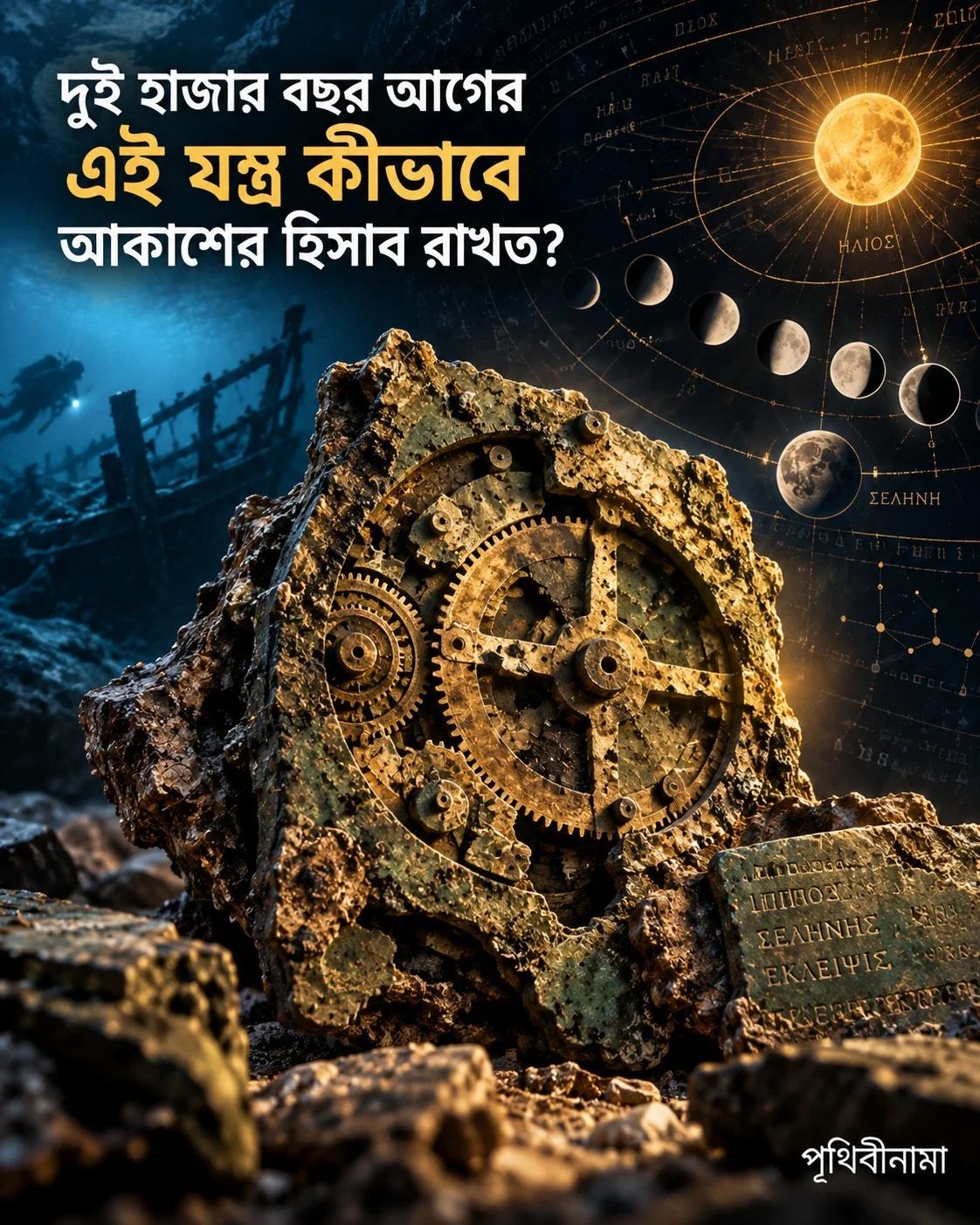 দুই হাজার বছর আগের এই যন্ত্র কীভাবে আকাশের হিসাব রাখত? — নিবন্ধের চিত্র