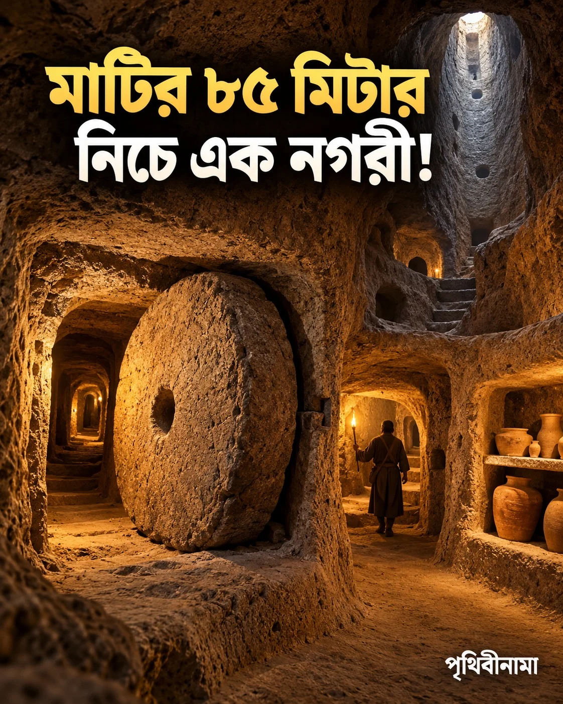 মাটির ৮৫ মিটার নিচে এক নগরী! — নিবন্ধের চিত্র