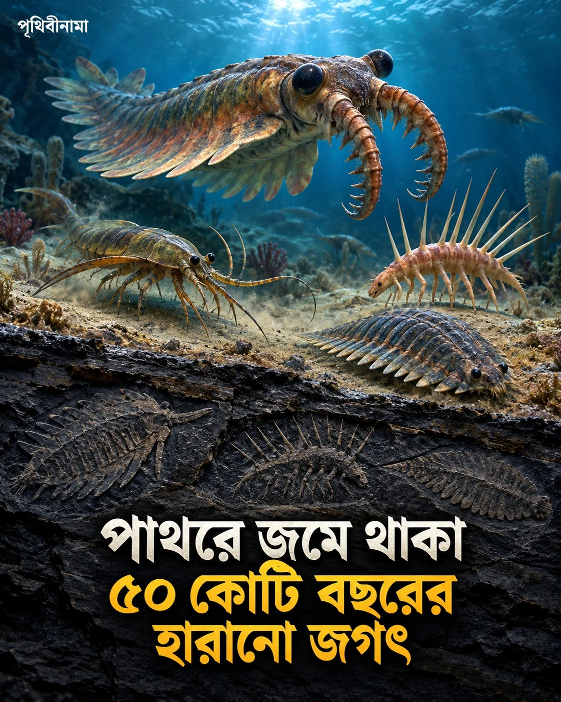 পাথরে জমে থাকা ৫০ কোটি বছরের হারানো জগৎ — নিবন্ধের চিত্র