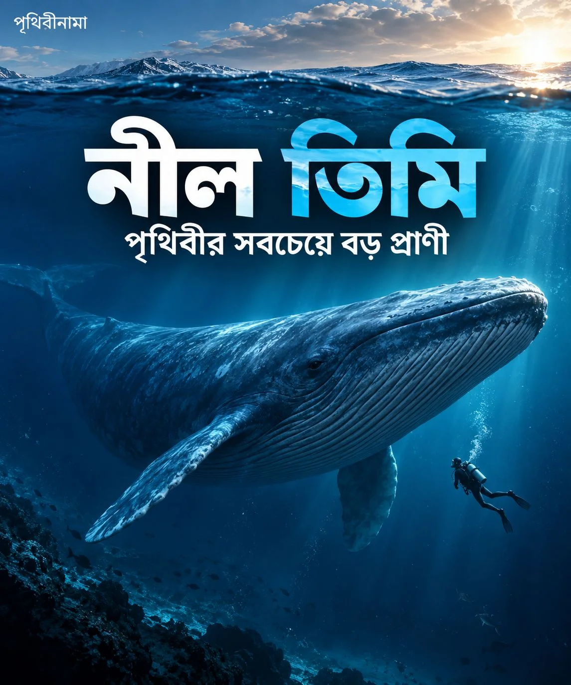 পৃথিবীর ইতিহাসে সবচেয়ে বড় প্রাণীটি ডাইনোসর নয়, আজও সে বেঁচে আছে! — নিবন্ধের চিত্র
